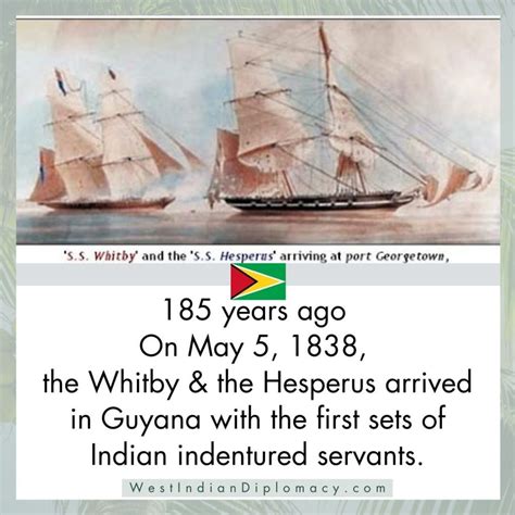 The Whitby and Hesperus: The First Indian Indentured Servant Ships to Guyana - West Indian ...