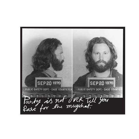 Jim Morrison Mug Shot Oversized Graphic T-Shirts | ADLT.IN