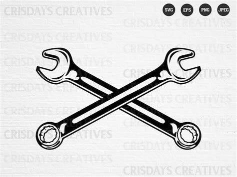 Crossed Combi Wrench Svg Wrench SVG Wrench Png Wrench - Etsy India