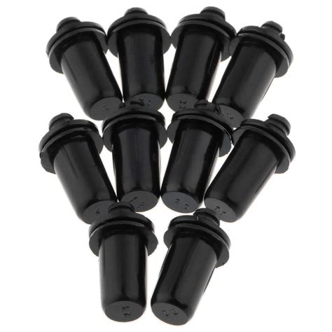 arythe 10 Pieces Fastener Rivet Clips Kits, Black Push Pin Rivets for ...