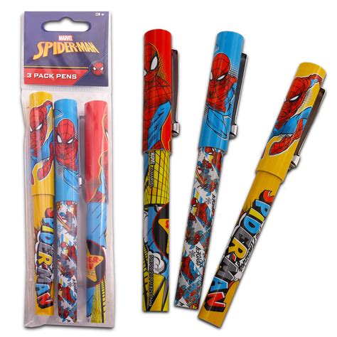 Buy Marvel Avengers Pen Bundle Set ~ 6 Deluxe Ballpoint Gel Pens ...