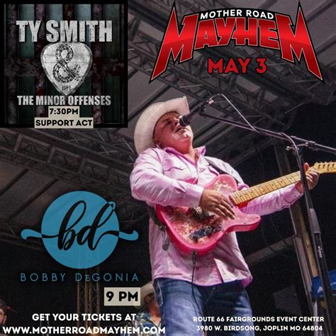 Bobby DeGonia with Support Act Ty Smith @Mother Road Mayhem, Route 66 ...