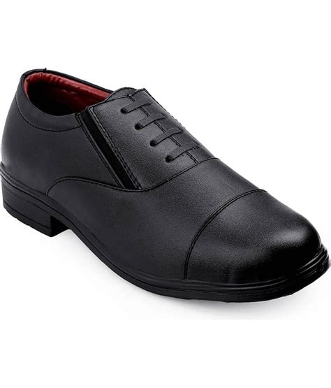 Cozy Wear Black Men's Derby Formal Shoes