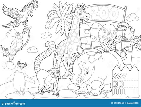 Zoo Animal Coloring Pages - Jenny Printable