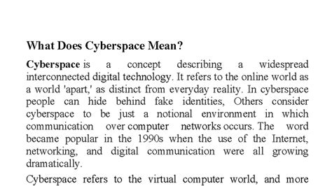 Understanding Cyberspace and Its Applications - Studocu