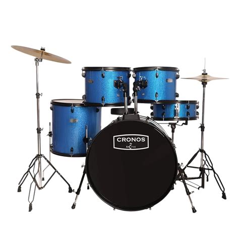 Arctic Cronos 22 Inch 5-Piece Acoustic Drum Set With Cymbals, Hardware ...