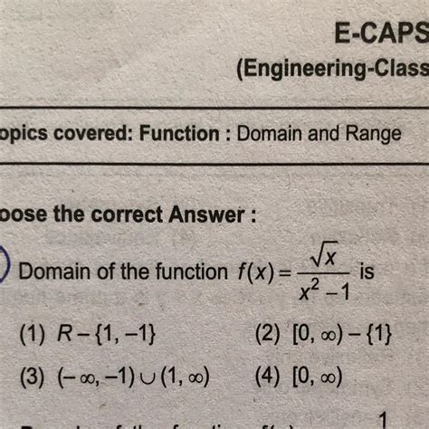 Domain of function find it plzzzzz - Brainly.in