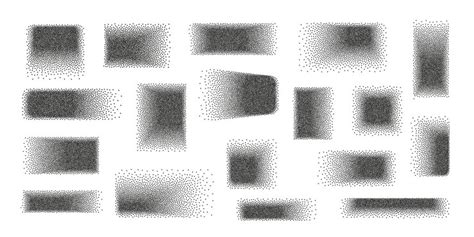 Halftone grain texture dust scatter spray and grunge overlay elements ...