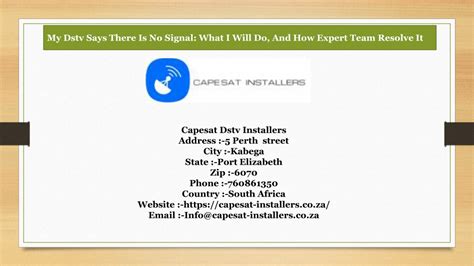 Image result for DStv HD Decoder No Signal Message