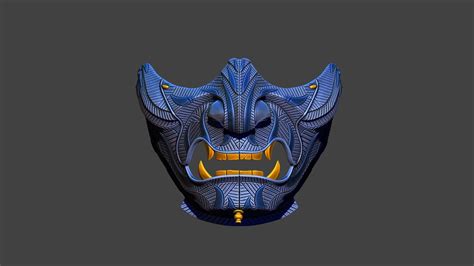 Ghost Of Tsushima - Ghost Mask Patterned 3D Model by blackstar90
