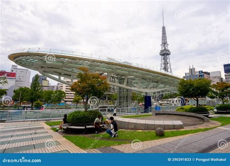 Nagoya Tv Tower and Oasis 21 at Nagoya during Summer Evening at Nagoya ...