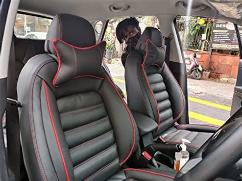 3D FRONTLINE PU Leather Best Fit Car Seat Cover Compatible with Maruti ...