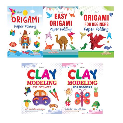 Buy Clay Modelling and Origami Activity Books from InIkao : Set of 5 ...