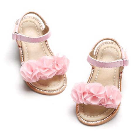 Toddler Girl Pink Sandals Size 11 - Little Girl Easter Summer Dress ...