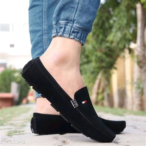 ( Tommy Hilfiger ) Stylish Men's Black Colour Loafers