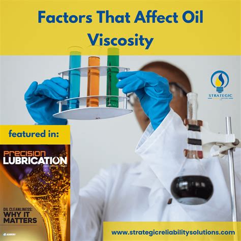 What are the factors that affect Oil Viscosity? - Strategic Reliability Solutions Ltd
