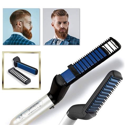 Beard Straightener, Multifunctional Electric Hot Comb and Beard ...