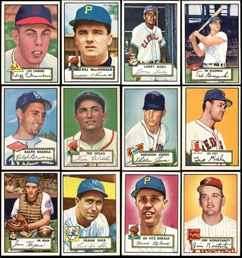 Lot Detail - 1952 Topps Group of (37) with Low Numbers & Black Backs