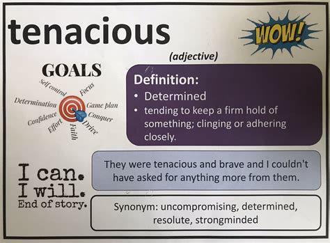 The Word Tenacious