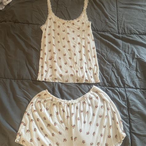 aerie lace pj set - Depop