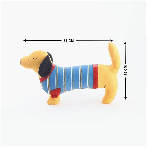 Buy Slate Puppy-Shaped Filled Cushion - 51x30cm from Home Centre at ...