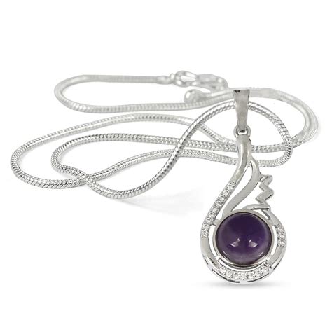 Buy Reiki Crystal Products Amethyst Pendant, Natural Crystal Stone ...
