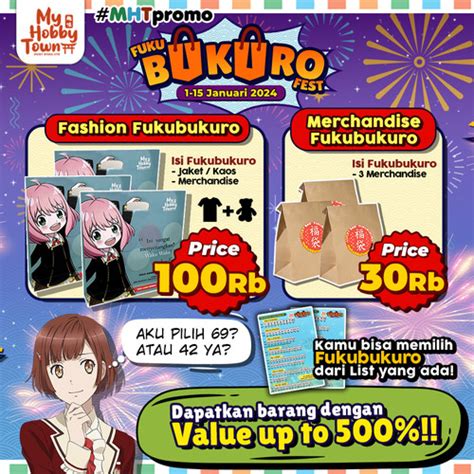 Jual Fukubukuro Lucky Bag MyHobbyTown Fashion Baju Jaket Anime Cosplay ...