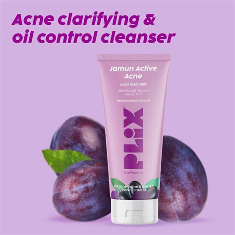 THE PLANT FIX PLIX Salicylic Acid Jamun Cleanser Gel For Active Acne ...