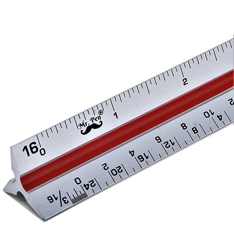 Buy Mr. Pen Triangular, Architectural, Aluminum Scale Ruler for ...