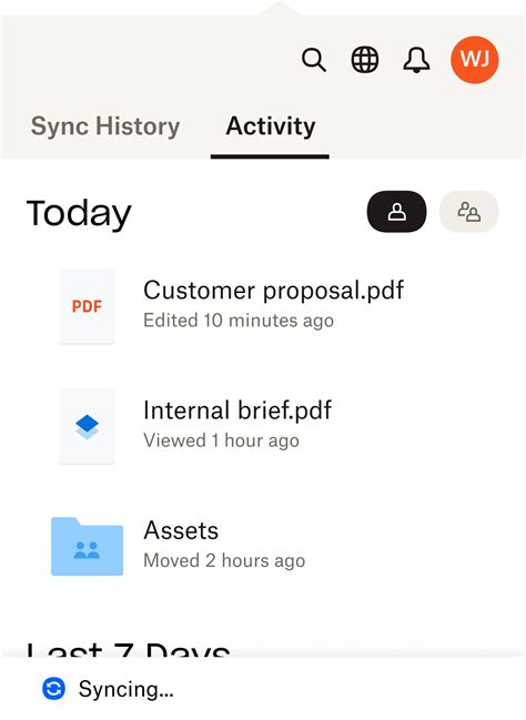 Image result for Dropbox Computer Interface