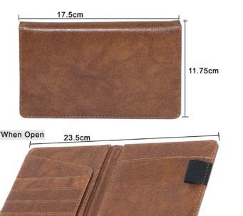 DAHSHA Leather Travel Passport Holder Wallet Credit Debit Card Holder ...