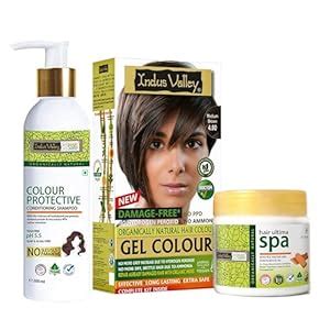 INDUS VALLEY Natural Damage Free Gel Colour Medium Brown With Colour ...