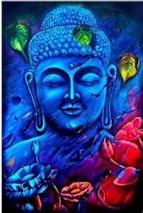 voorkoms 30.48 cm Gautam Buddha Combo Wall sticker Motivational Buddha ...