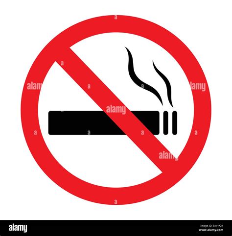 No smoking sign icon clipart. No smoking signage in warning symbol red ...