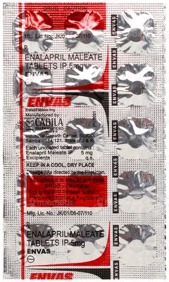 Envas 5 Mg Tablet 15 - Uses, Side Effects, Dosage, Price | Truemeds