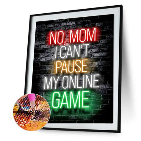 Cuadros Decorativos Cuadro en inglés 5D con taladro redondo completo ...