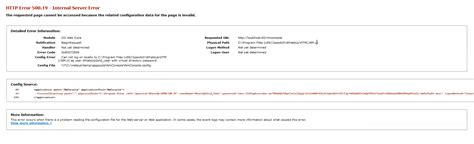 Image result for HTTP Error 500.19 Solutions