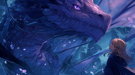 Dragon's Gaze — 4K Ultra HD Anime Fantasy Wallpaper by robokoboto ...