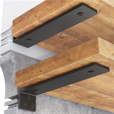 Buy GoovillaShelf Brackets, Heavy Duty Floating Shelf Bracket 8 Inch ...