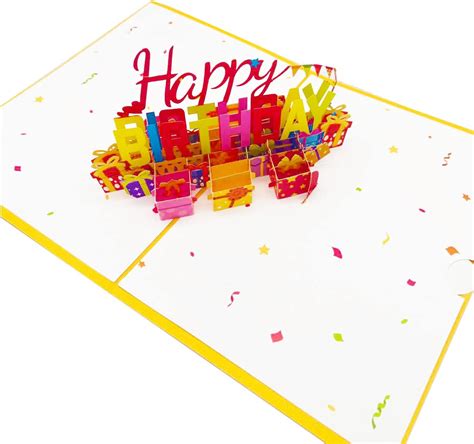 Buy Happy Birthday Greeting Card Pop up Card 3D Card for Wife Women ...
