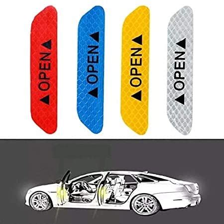 Bestrix Universal Door Open Reflective Warning Sticker Open Sign Safety ...