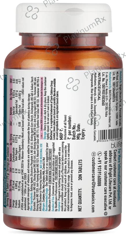 TrueBasics Advanced – Uses, Price, Side Effects | PlatinumRx