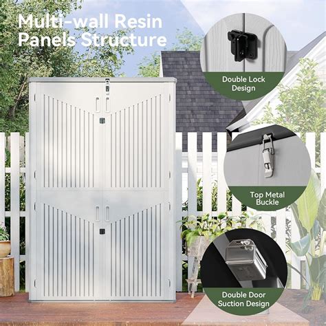 Aoxun Outdoor Storage Shed, 64 Cu.Ft Vertical India | Ubuy