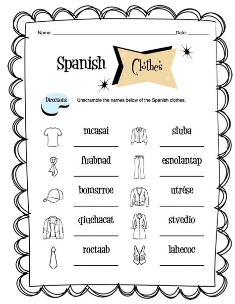 How To Describe Clothes In Spanish at Matthew Mendelsohn blog