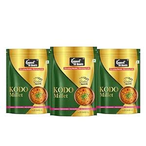 Konnect to Roots Kodo Millets 1.5kg |100% Natural & Gluten Free| Kodri ...