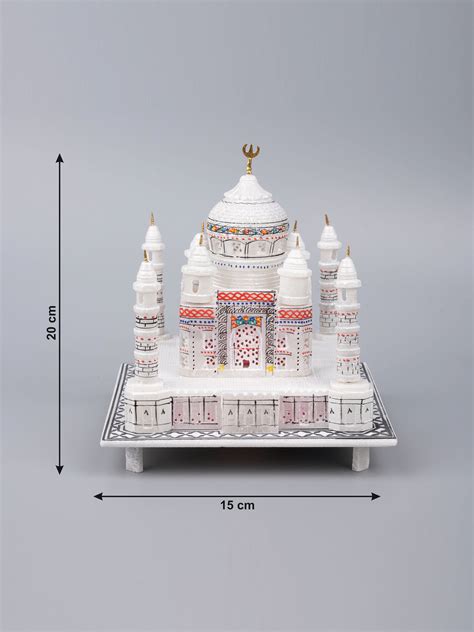 Colorful 6-Inch Taj Mahal Replica | Decorative Showpiece