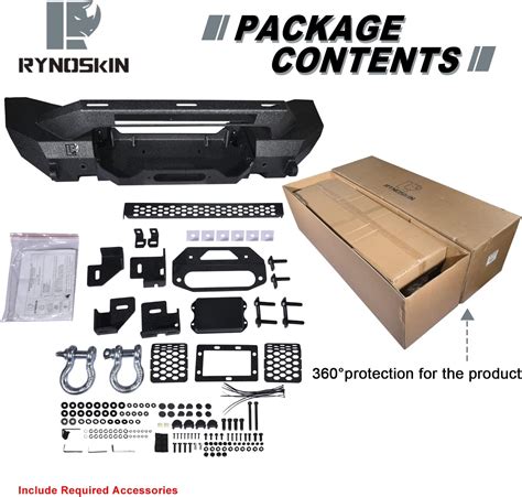 Buy RYNOSKIN Front Bumper Fit 2021-2022 Ford Bronco Heavy Duty Off-Road ...