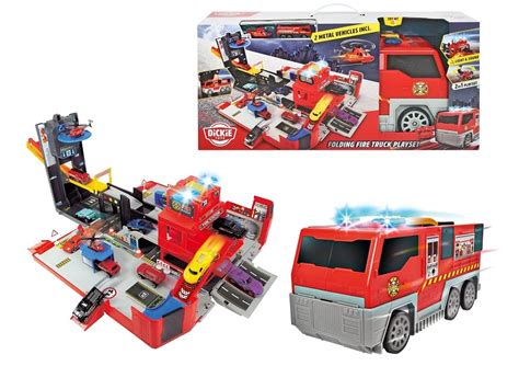 Dickie Toys Folding Fire Truck Playset : Amazon.in: Toys & Games