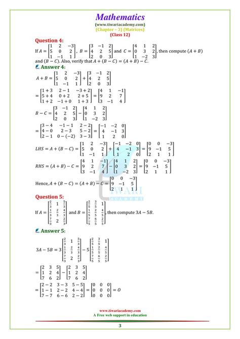 Image result for Class 12 Matrices Exercise 3.1