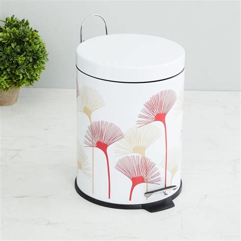 Buy Hudson Floral Print Dust Bin - 5L from Home Centre at just INR 999.0